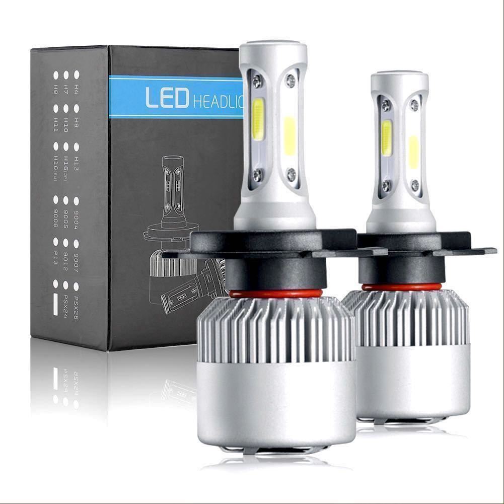 高輝度COB LEDヘッドライト H4 16000LM HILO切替