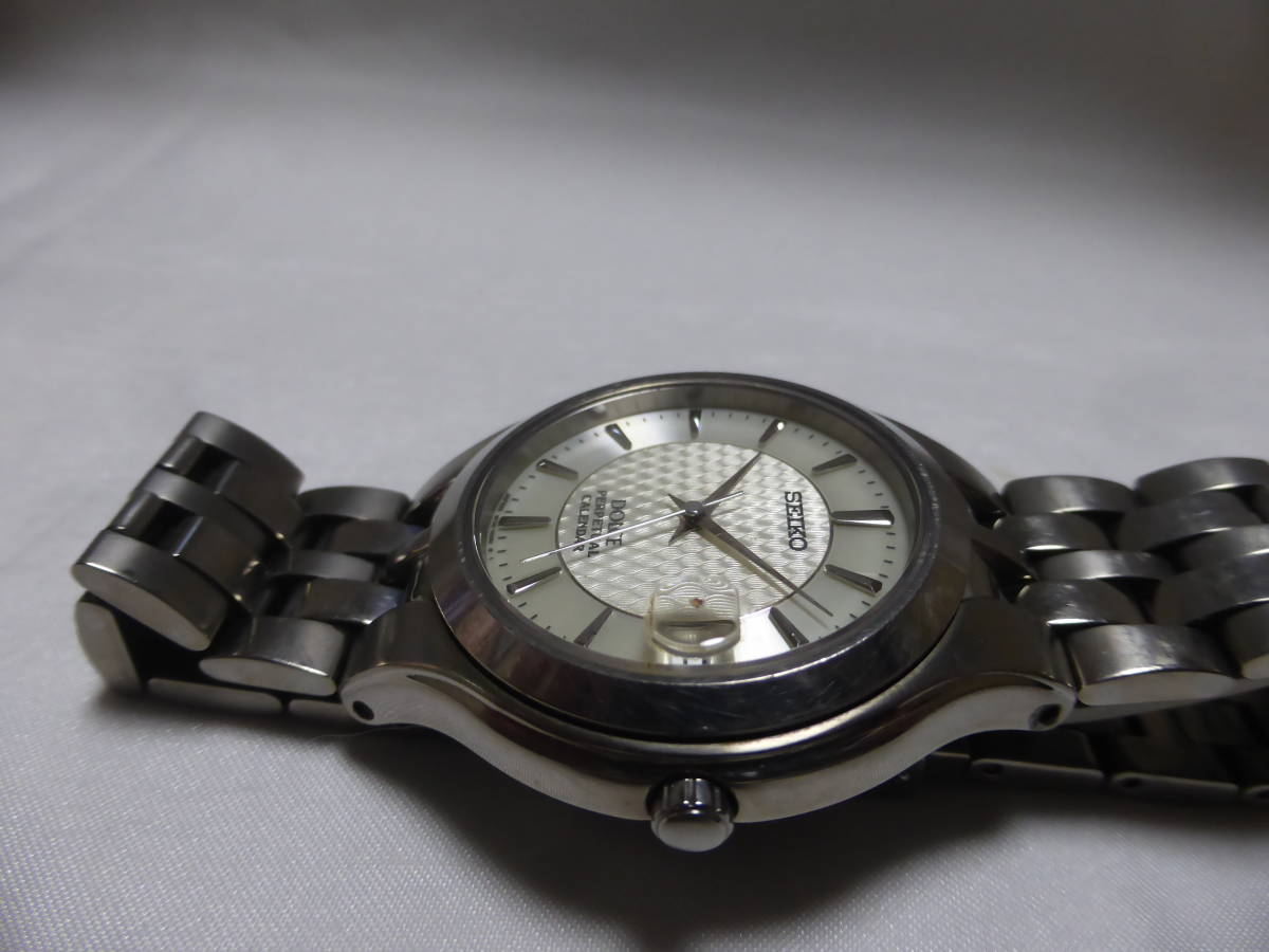 SEIKO* Seiko DOLCE Perpetual calendar men's wristwatch 8F32-0260* Junk 