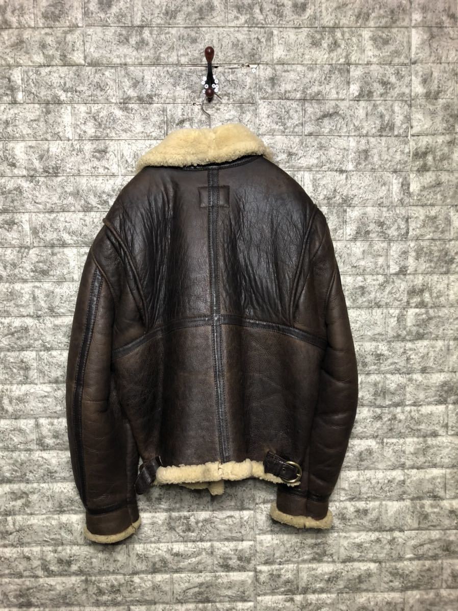 極上 希少 SCHOTT USA B-9 ムートン ボンバージャケット フライト eva