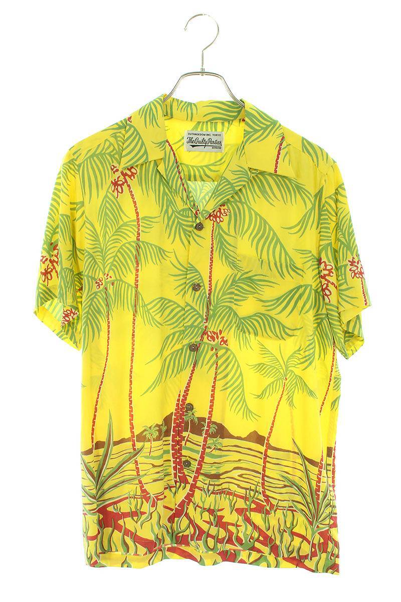 ワコマリア WACKO MARIA 18SS PALMS TREE S/S HAWAIIAN SHIRT サイズ:S