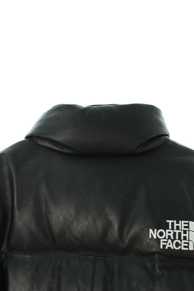 シュプリーム SUPREME ノースフェイス 17AW Leather Nuptse Jacket サイズ:S オールレザーヌプシダウンジャケット 中古 SB01_画像7