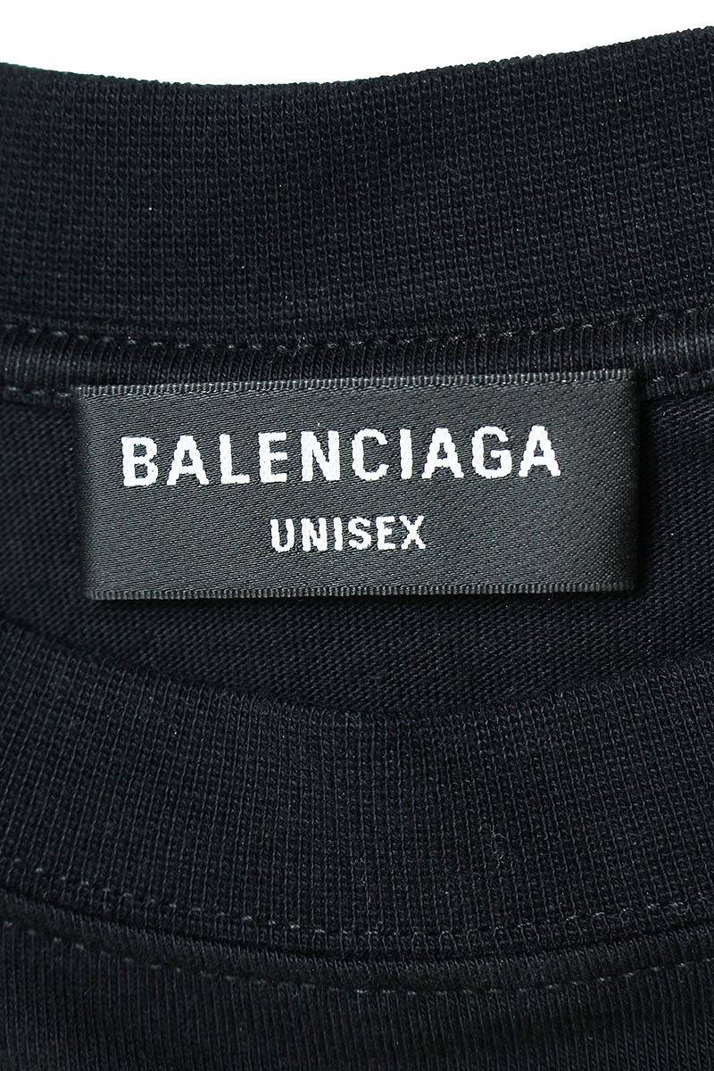 バレンシアガ BALENCIAGA 698631 TKVJ1 サイズ:1 シャツレイヤードキャンペーンロゴTシャツ 中古 SB01_画像3