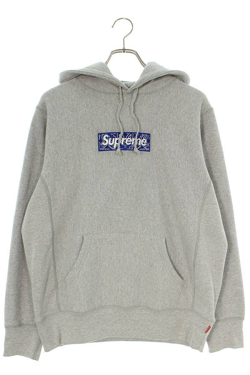 代引き不可】 シュプリーム SUPREME 19AW Bandana Box Logo Hooded