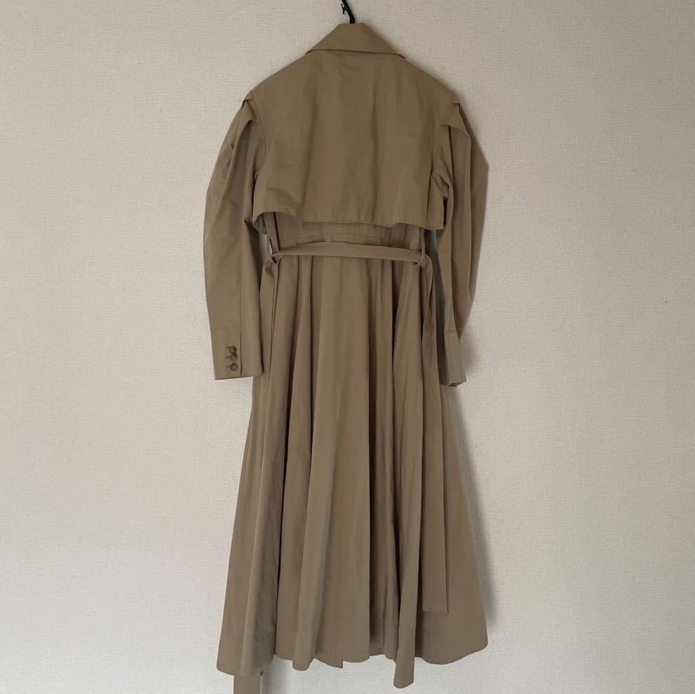 美品 ENFOLD エンフォルド パフスリーブトレンチコート38(中古)の