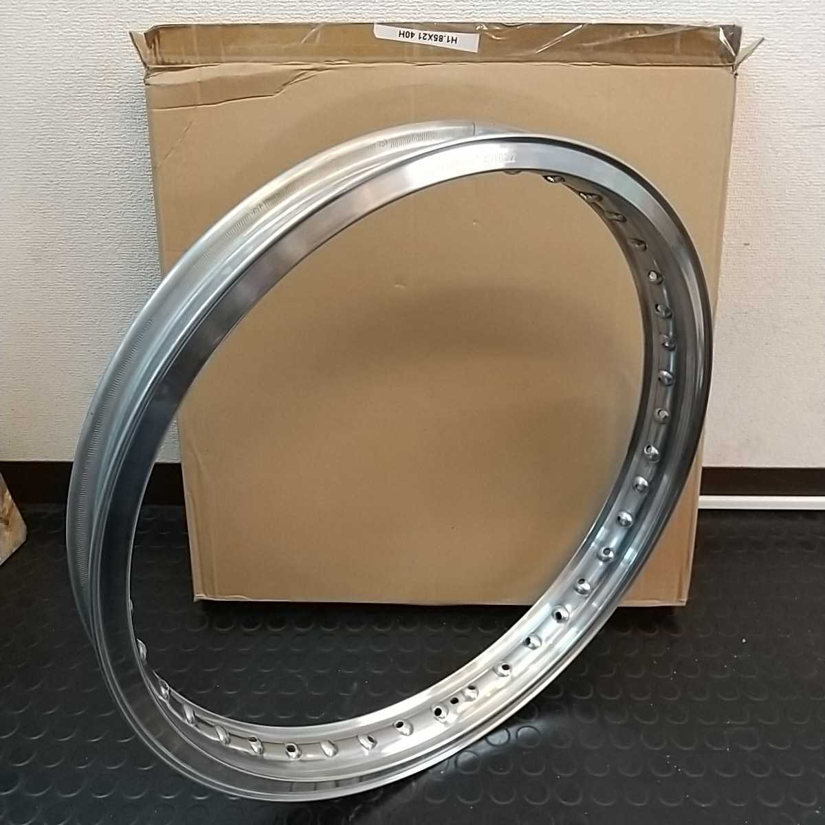 アルミリム21インチ Hリム 40穴 21×1.85 ノーブランド品 ハーレーや