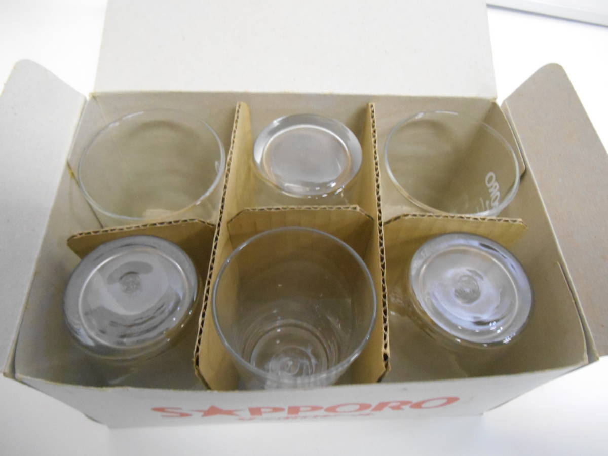 ZH4928【未使用/箱付き/保管品】★SAPPORO サッポロビール グラス 24個セット (1箱6個入り×4箱) 食器 の画像2