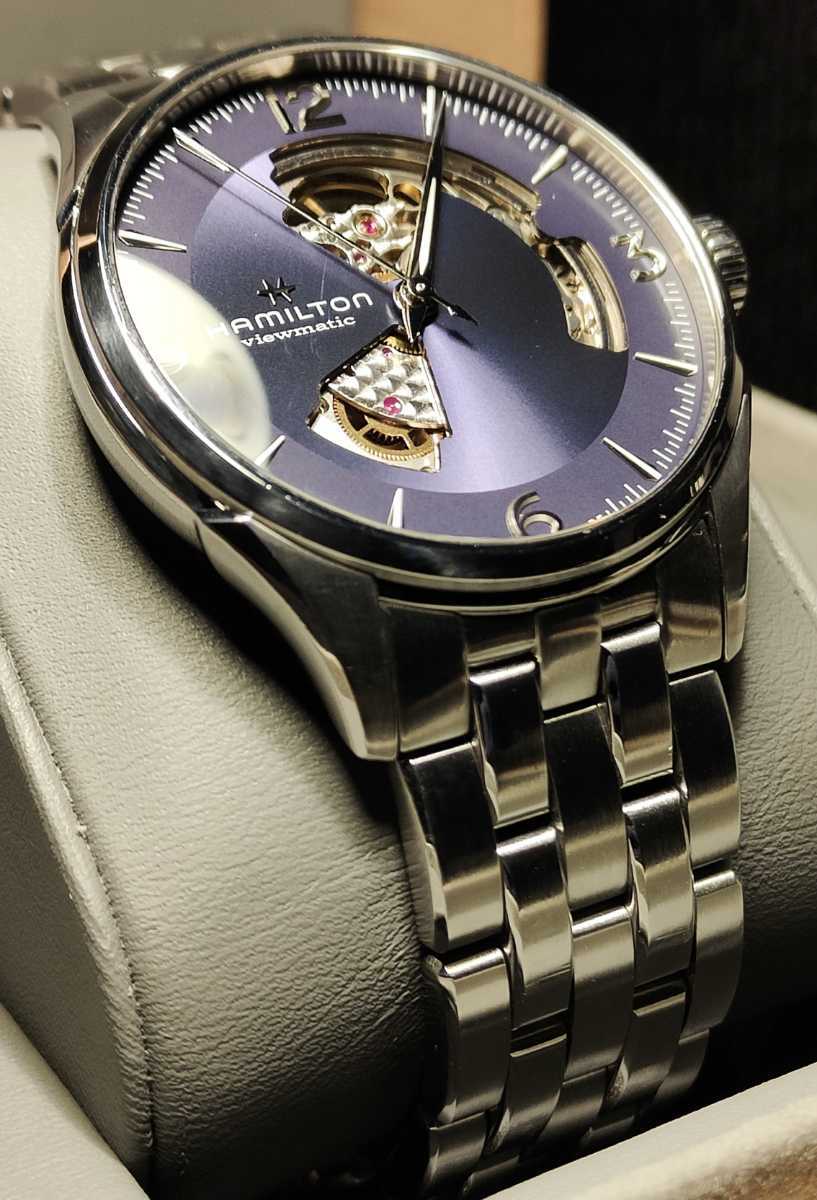 送料無料 新作80時間リザーブ Hamilton Jazz Master OPEN HEART Auto