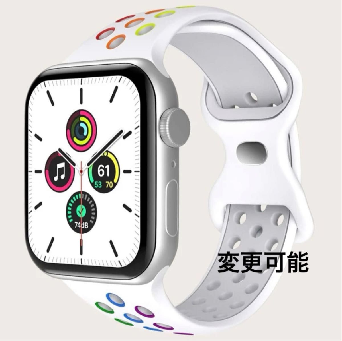 95% 【極美品】apple watch series3 38mm シルバー ★付属品新品★アップルウォッチ