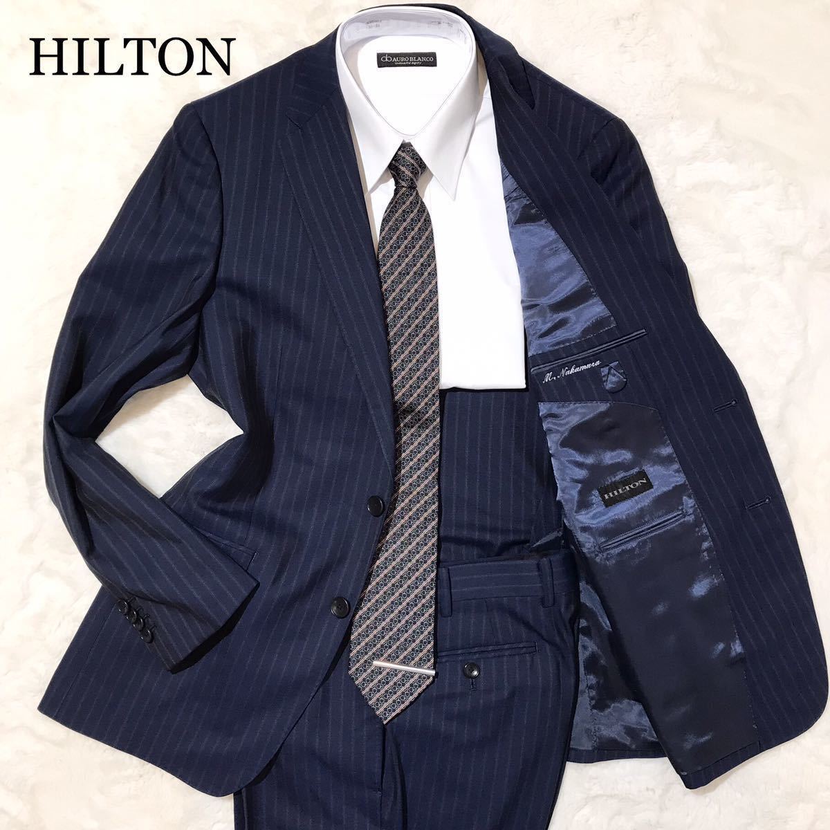 ヤフオク! - ヒルトン【溢れ出る高級感】HILTON スーツ セットアッ...
