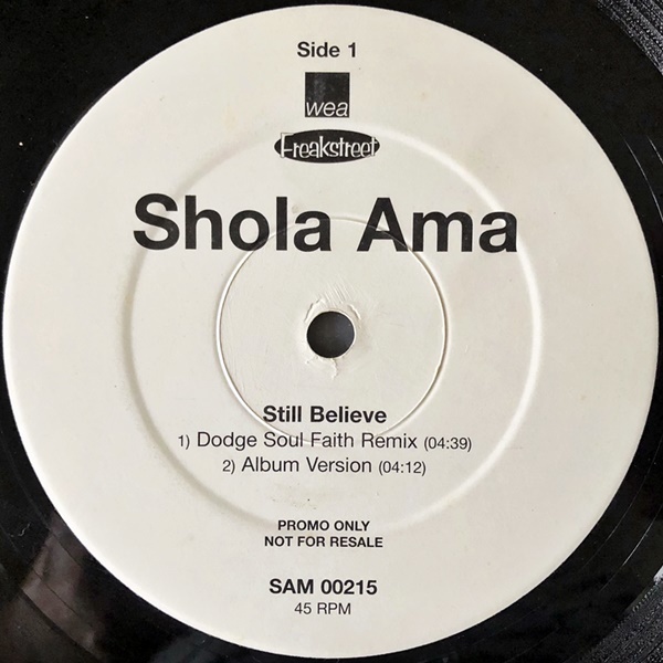 【90's 12】Shola Ama / Still Believe_画像1