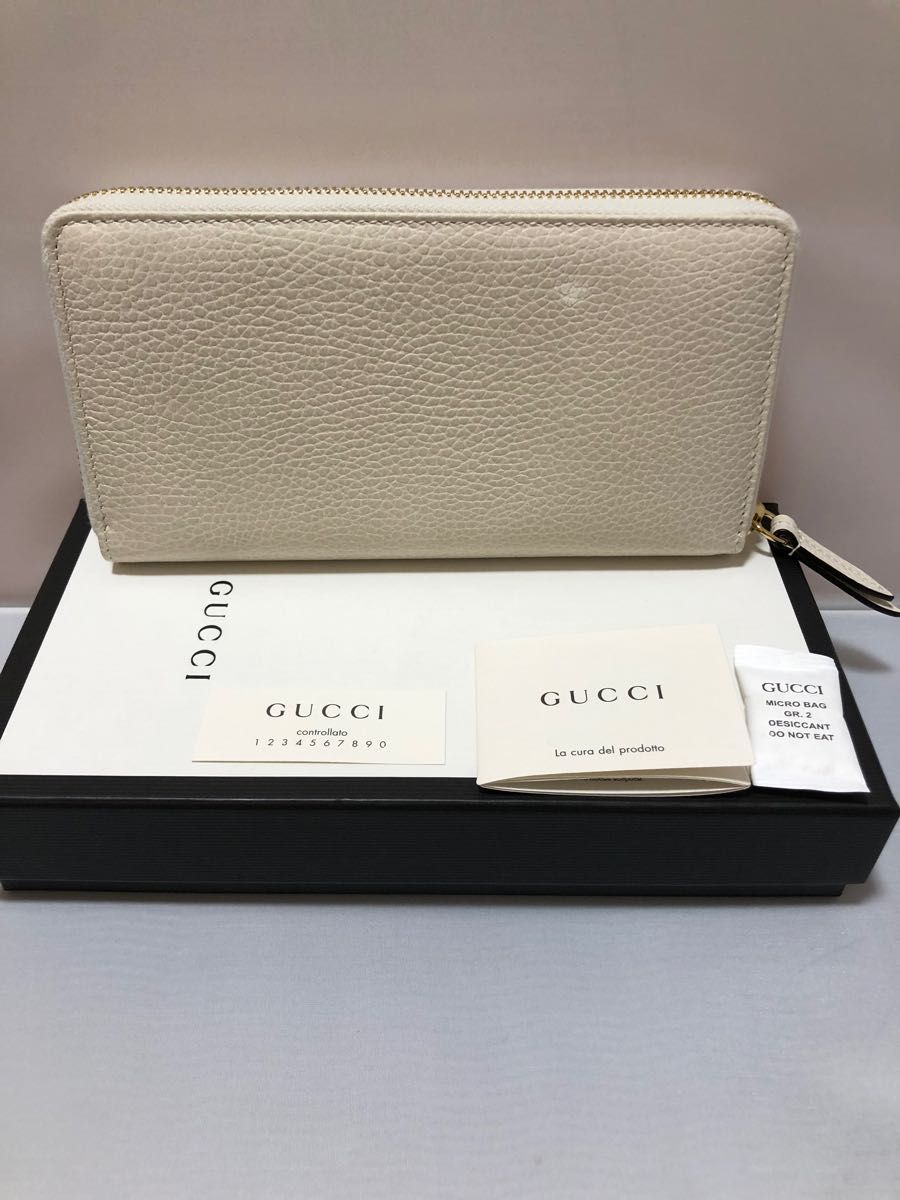 GUCCI グッチプチマーモント長財布ミスティックホワイト新品未使用♪