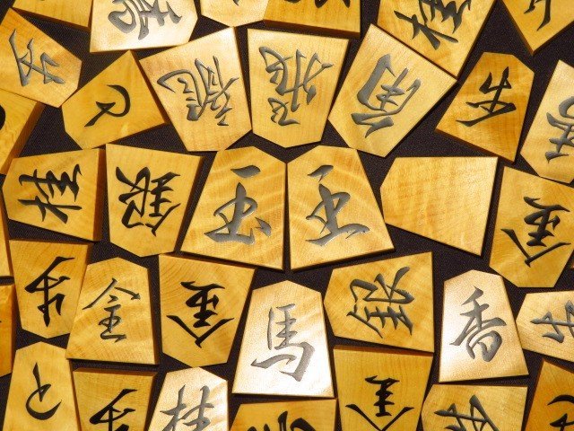 美玉作 将棋駒 御蔵島柘植盛上駒 魚龍書 虎斑 【限定特価】 htckl