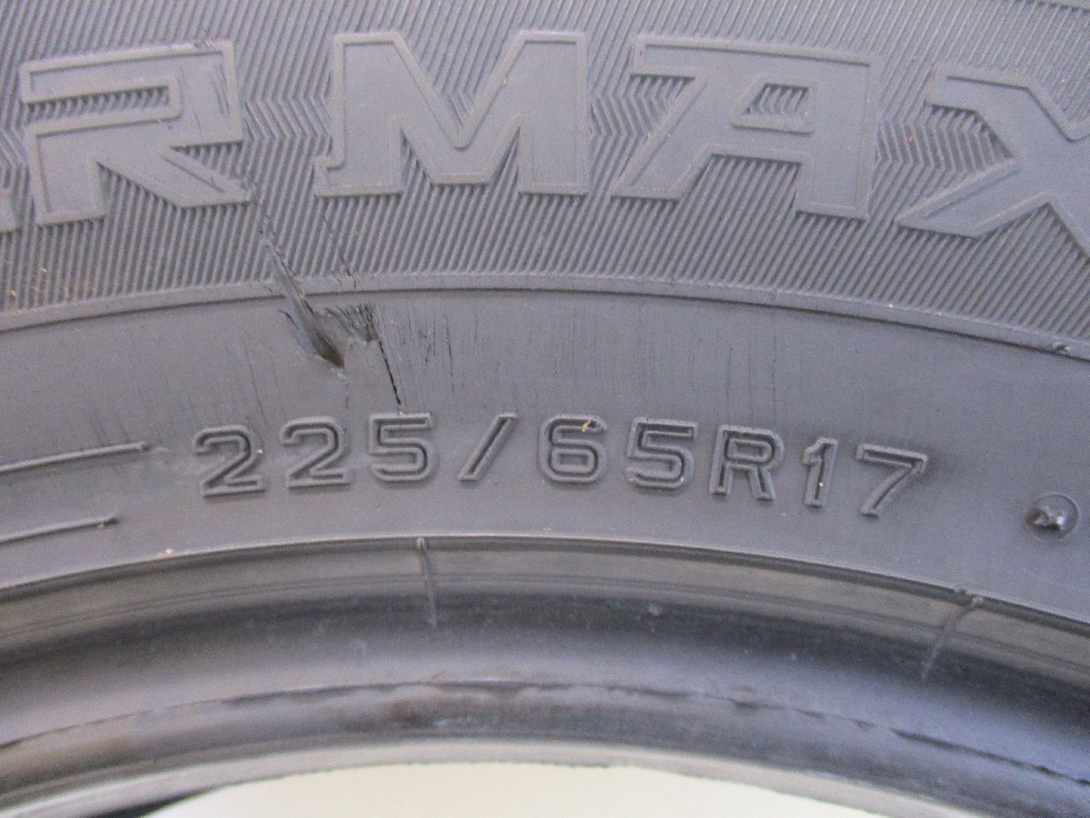 ■中古タイヤ■　225/65R17 102Q DUNLOP WINTERMAXX SJ8 ハリアー エクストレイル CX-8等 冬タイヤ スタッドレス 激安 送料無料　A251_225/65R17 102Q