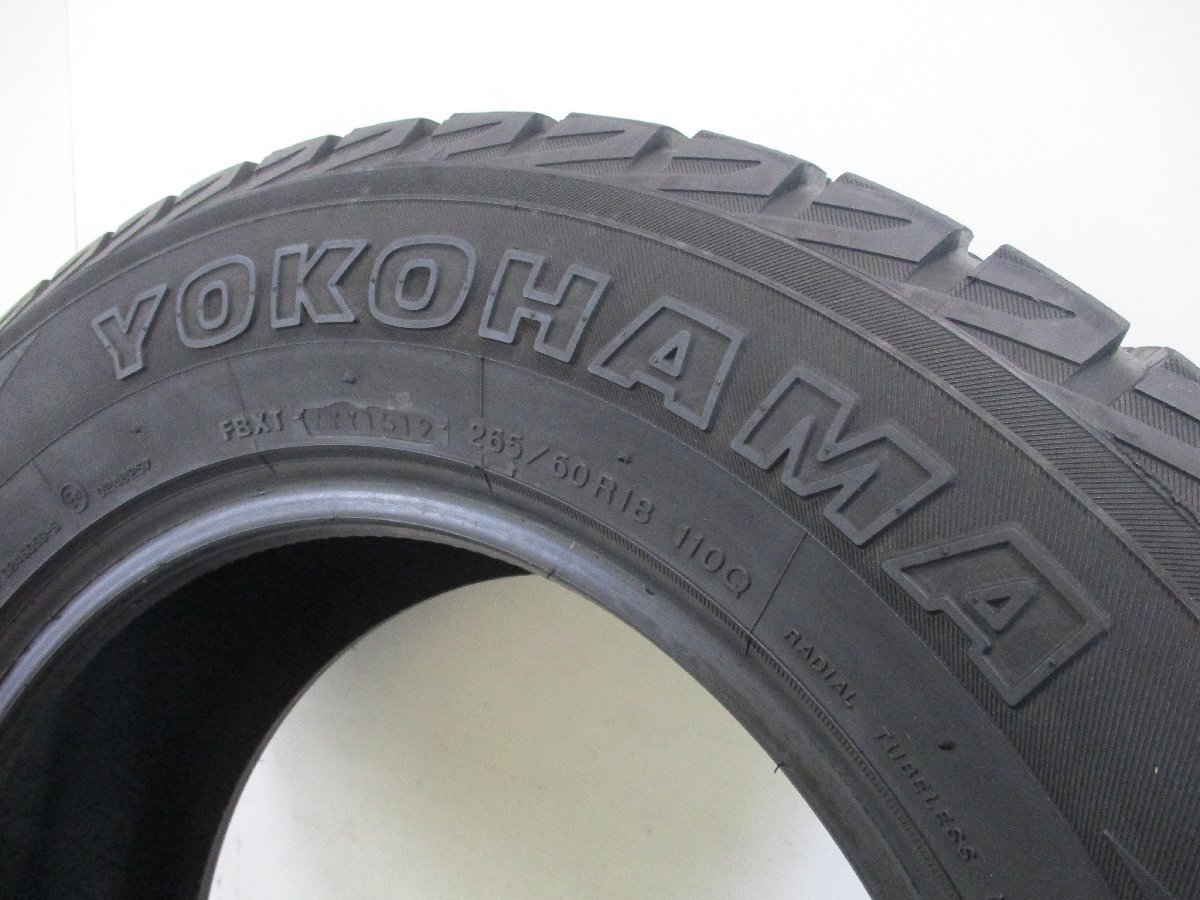 ■中古タイヤ■　265/60R18 110Q YOKOHAMA GEOLANDAR I/T-S ハイラックス ランドクルーザー等 激安 冬タイヤ ４WD 送料無料　A356_YOKOHAMA