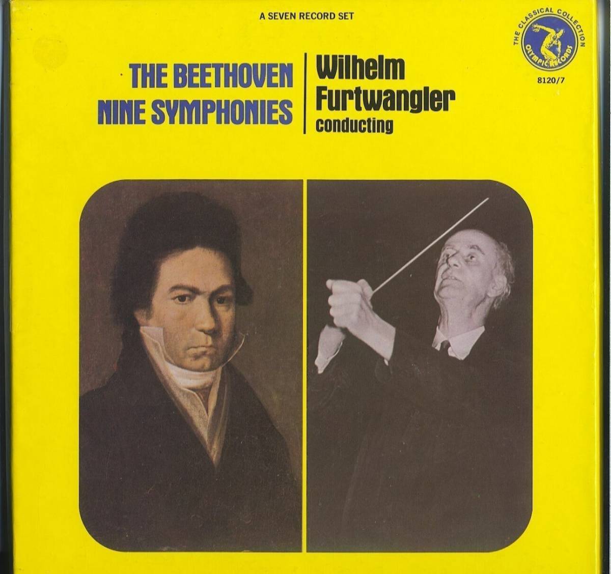 Furtwangler Beethoven Nine Symphonies (197インチ4) Olympic 7インチ LP vinyl box set NEW 海外 即決