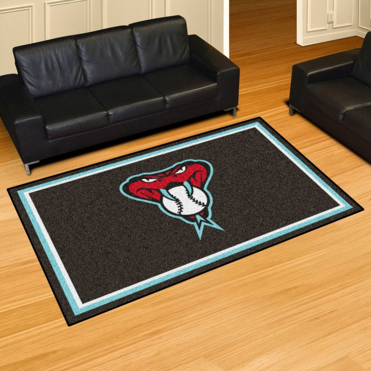 Arizona Diamondbacks 5' X 8' Decorative Ultra Plush Carpet Area Rug 海外 即決