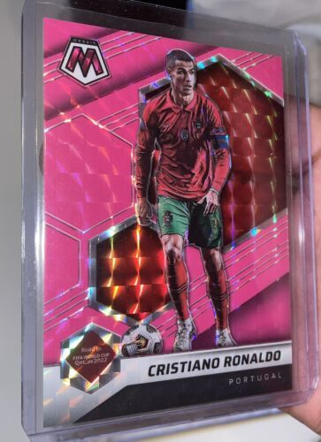 2021-22 Panini Mosaic World Cup - #114 - RONALDO - Pink Fluorescent /10 Portugal 海外 即決