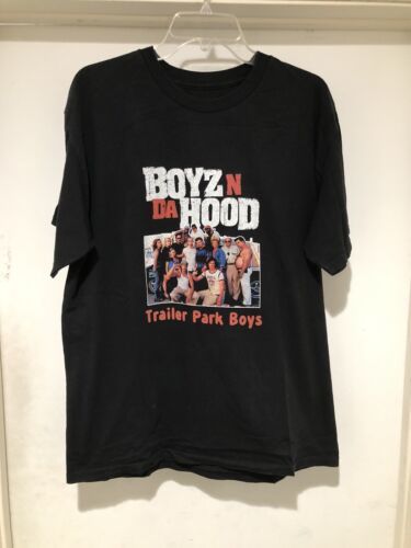 Vintage Early 2000s Trailer Park Boys Boyz N Da Hood Rap Tee T Shirt RARE Canada 海外 即決 - 0