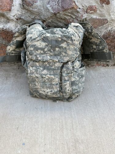 ACU Body Armor Plate Carrier W/ Kevlar Inserts Size Small Vest Complete 海外 即決