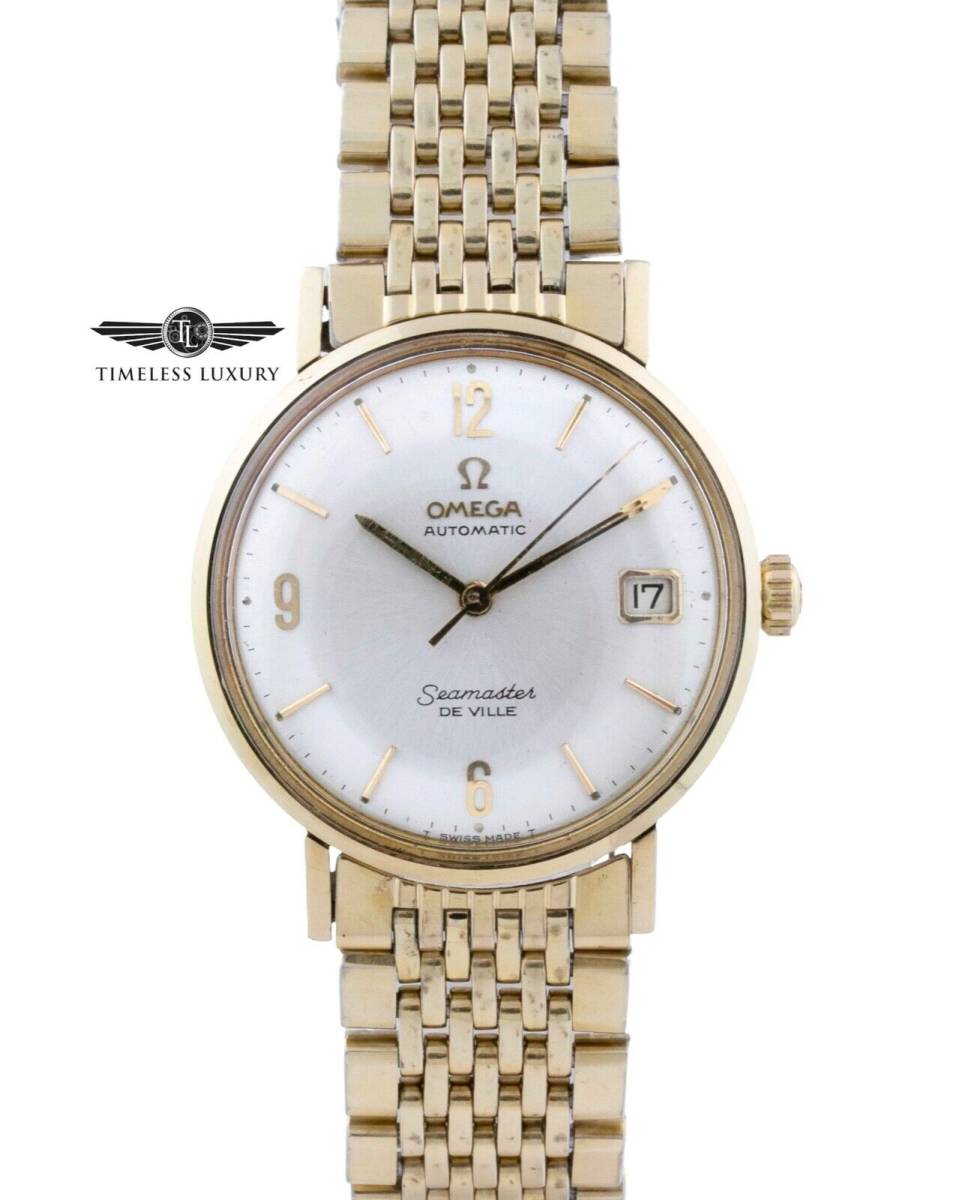 OMEGA Seamaster De Ville KL6292 Gold Shell 34mm Silver Dial Automatic Cal  560 海外 即決