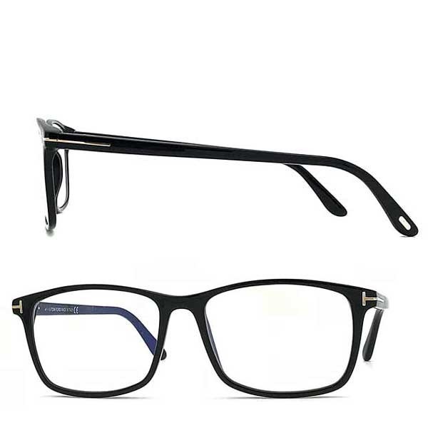 品質満点 TOM TF-5584B-001 伊達メガネ用ブルーライトカットレンズ付　パソコン用PCメガネ 眼鏡 ブランド ブラックメガネフレーム トムフォード FORD トムフォード