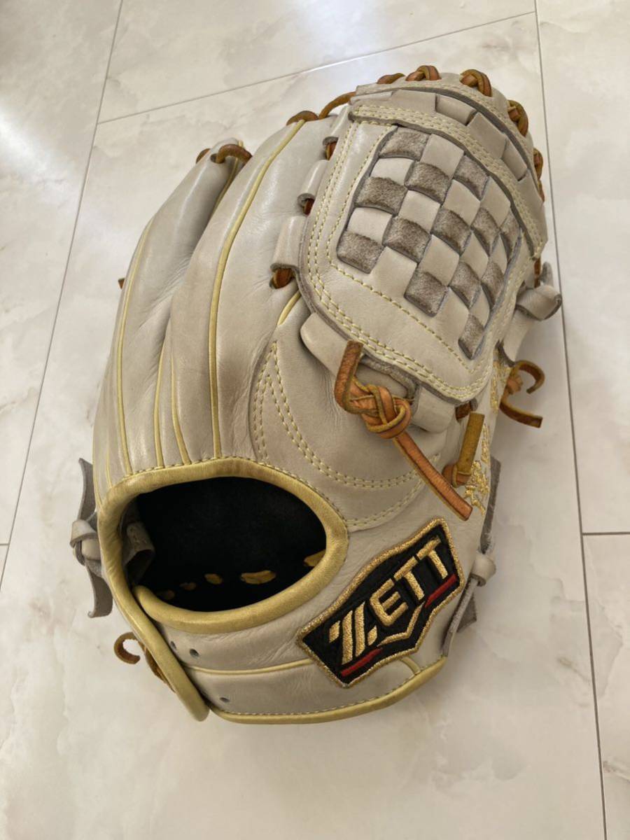 プロ野球選手 実使用グローブ 支給品 グラブ ZETT プロステイタス 硬式内野手用 源田モデルの画像1