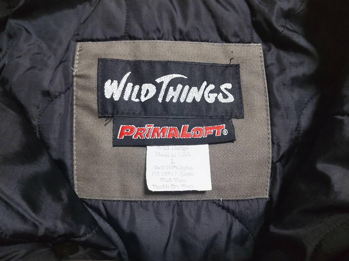 *US made Wild Things WILDTHINGS jacket * Prima loft 2 times use *L size 