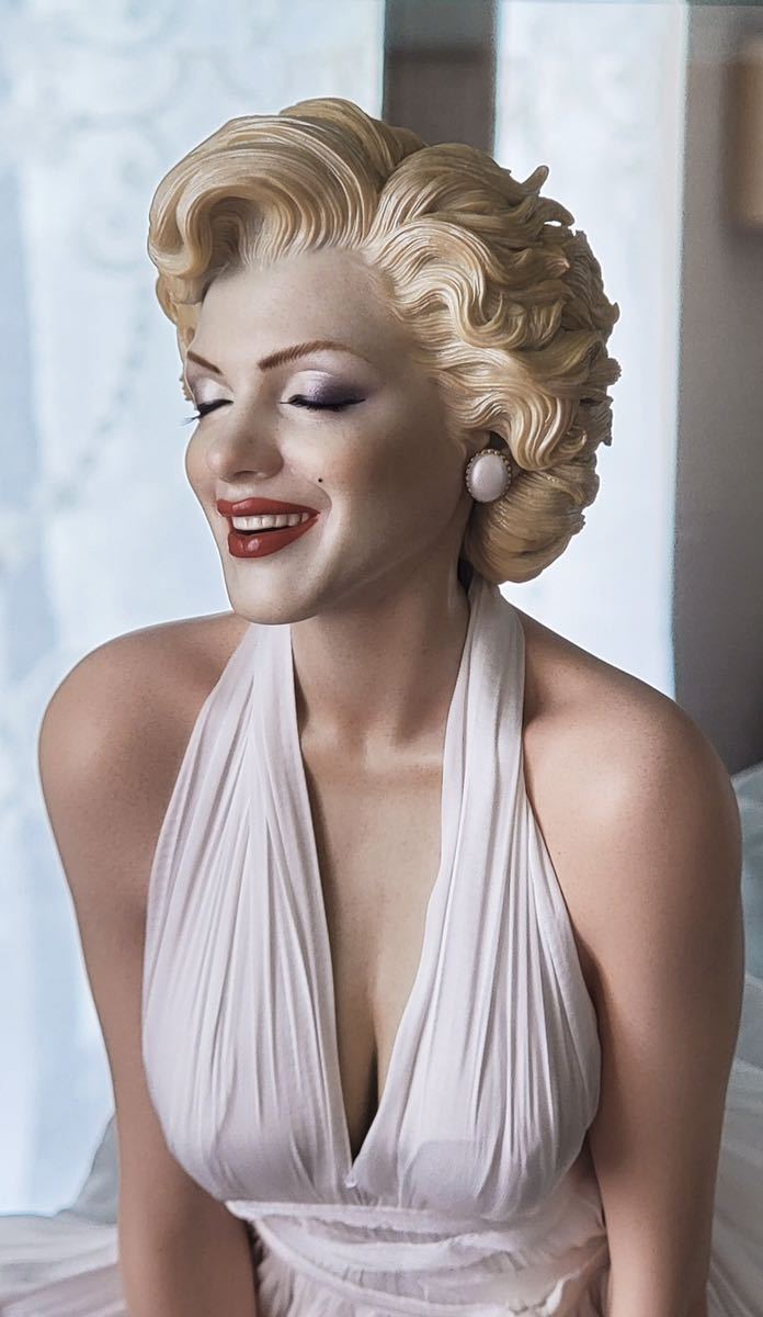 マリリン・モンロー　Marilyn Monroeフィギュア　塗装済みガレージキット完成品　blitzway数量限定　樹脂POLYSTONE スタチュー　白服_画像5