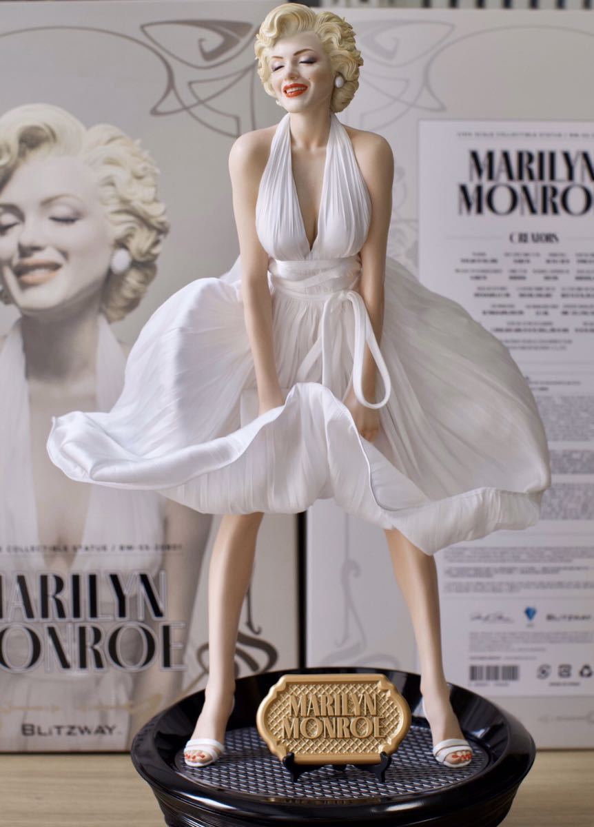  Marilyn * Monroe Marilyn Monroe фигурка покрашен гараж комплект конечный продукт blitzway ограниченное количество полимер POLYSTONE старт chu- белый одежда 