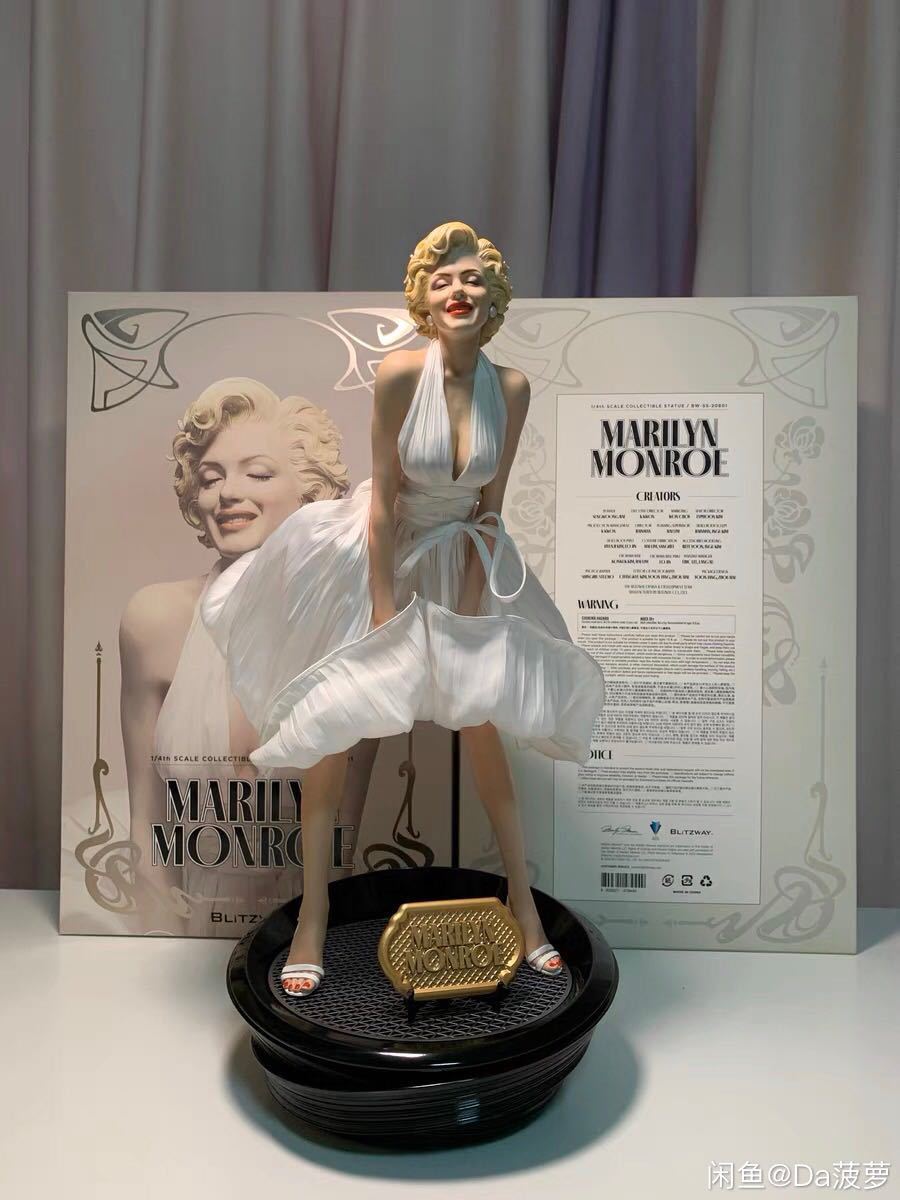 マリリン・モンロー　Marilyn Monroeフィギュア　塗装済みガレージキット完成品　blitzway数量限定　樹脂POLYSTONE スタチュー　白服_画像1