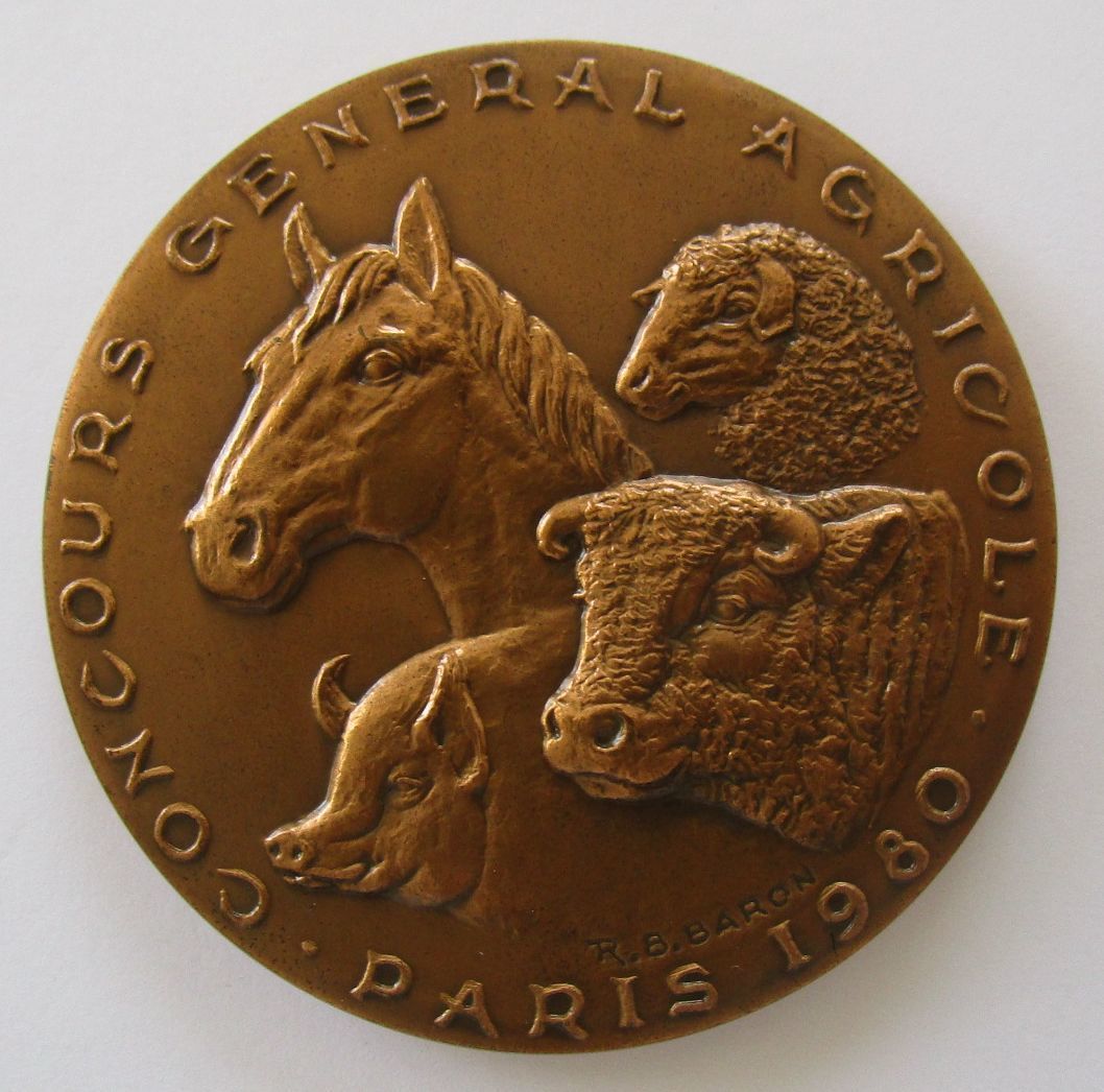 フランス パリ農業国際見本市 品評会 1980年 牛 馬 豚 羊 メダル