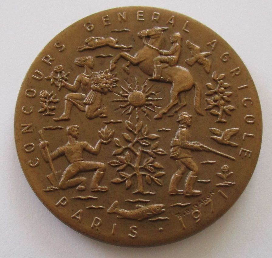 フランス パリ農業国際見本市 品評会 1971年 牛 馬 豚 羊 メダル