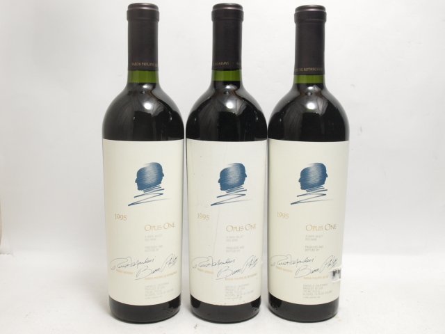 OPUS ONE オーパスワン 1995年 750ml/13.5% 3本セット※ラベルダメージ