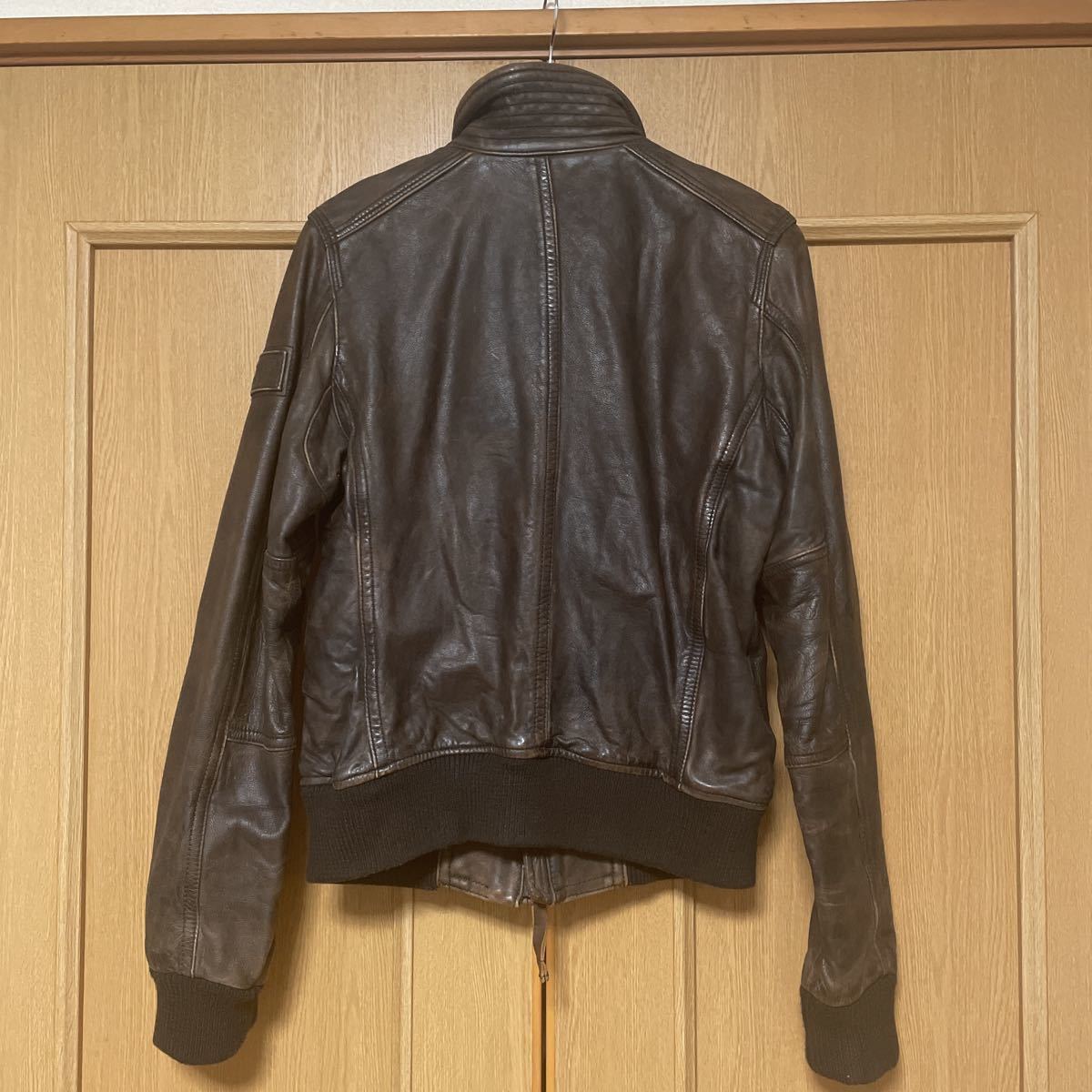 Abercrombie rollins leather jacket アバクロ　ローリンズ　レザージャケット　M_画像3
