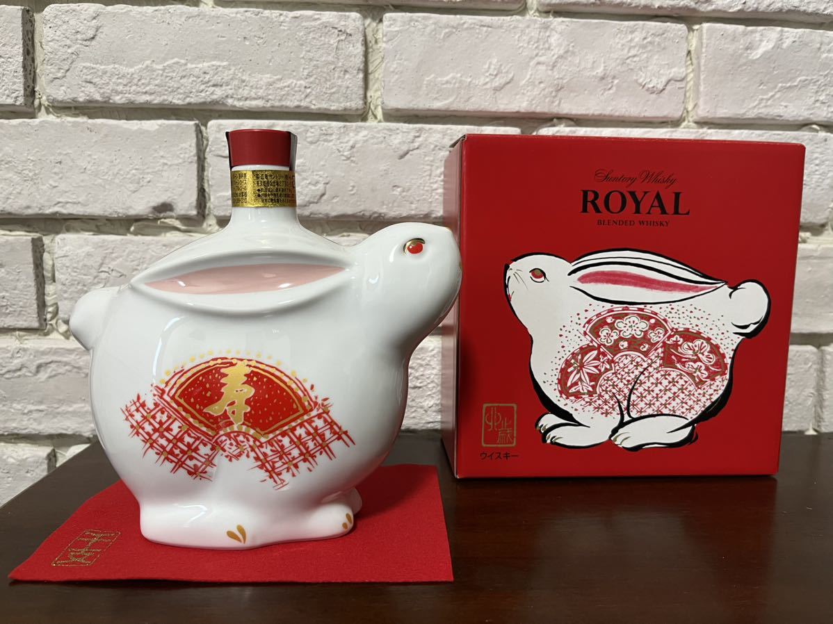 SUNTORY サントリー ウイスキー ローヤル 干支 ボトル うさぎ 兎 WHISKY ROYAL サントリーローヤル_画像1