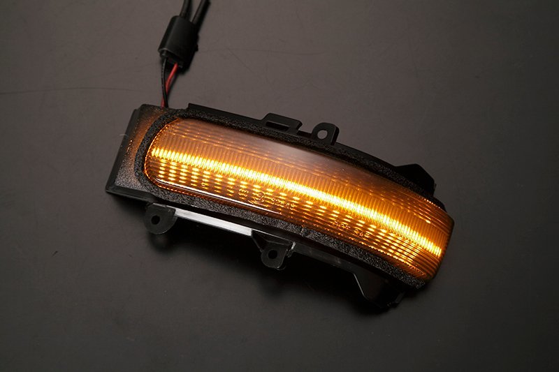 流れるウインカー 120系 後期 マークX LED ウインカーミラーレンズ スモーク 純正交換 カプラーオン 流星 シーケンシャル GRX 120/125/121_画像3