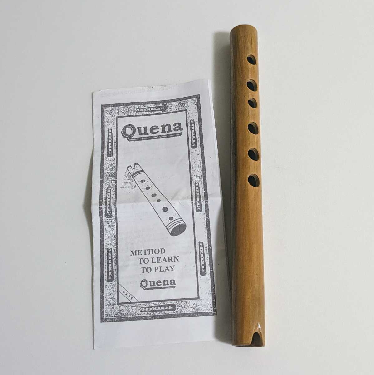 新品 説明書付き Quena ケーナ 南米 民族楽器 笛 フルートの画像1