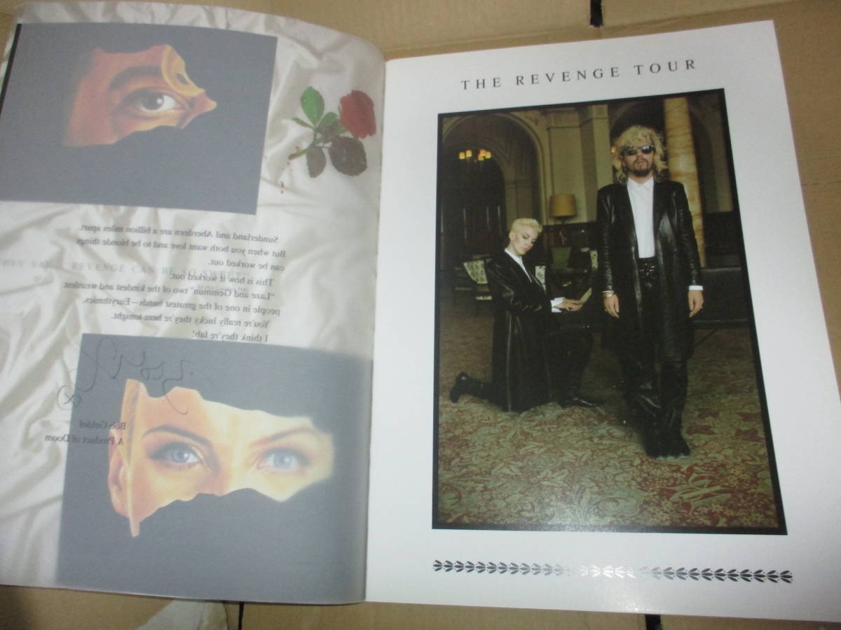 ツアー・パンフレット　ユーリズミックス　Eurythmics　ユーリズミクス 1987年 JAPAN TOUR_画像3