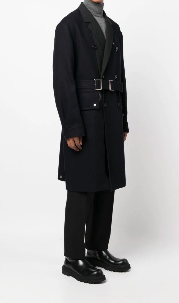 新品】Sacai 22aw Wool Melton Coat サイズ2 コート サカイ 新品】Sacai 22aw Wool Melton Coat サイズ2 コート サカイ