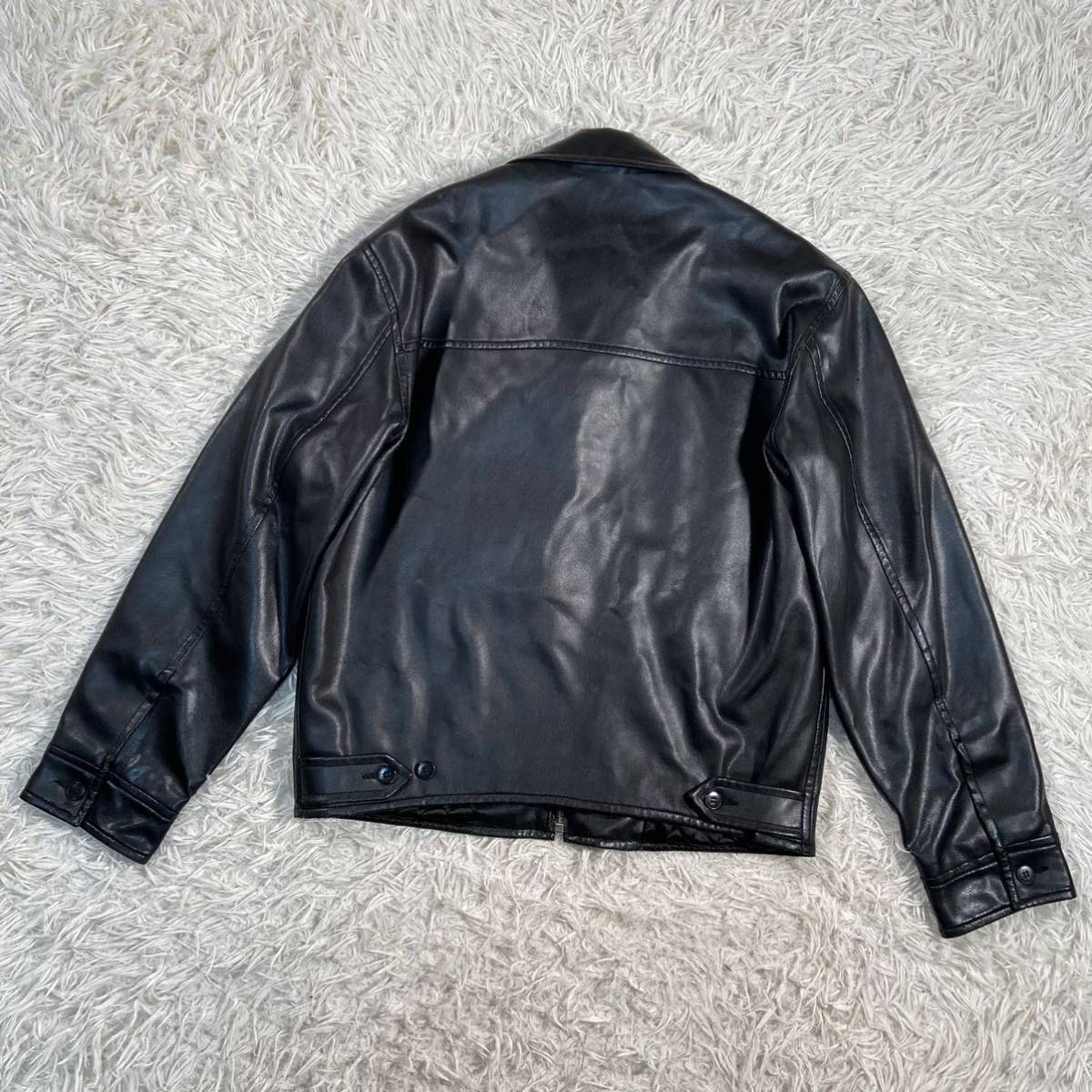 フランス製 90s agnes b ユーロ ビンテージ アニエスベー レザー