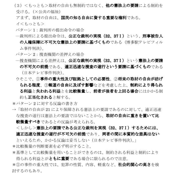 予備試験・司法試験論証集　憲法（統治含む）_画像2