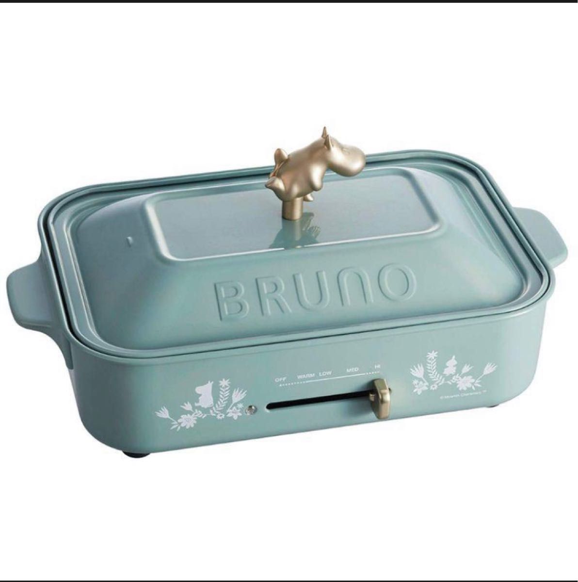 ダブル/ミストブルー 【新品】BRUNO コンパクトホットプレート
