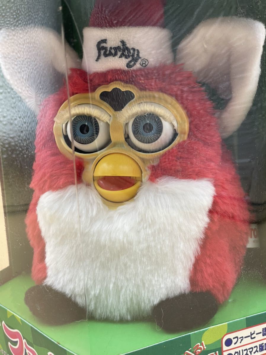 未使用保管品 ファービー トミー TOMY 日本語版 furby サンタクロース クリスマス 限定版 赤 レッドの画像2