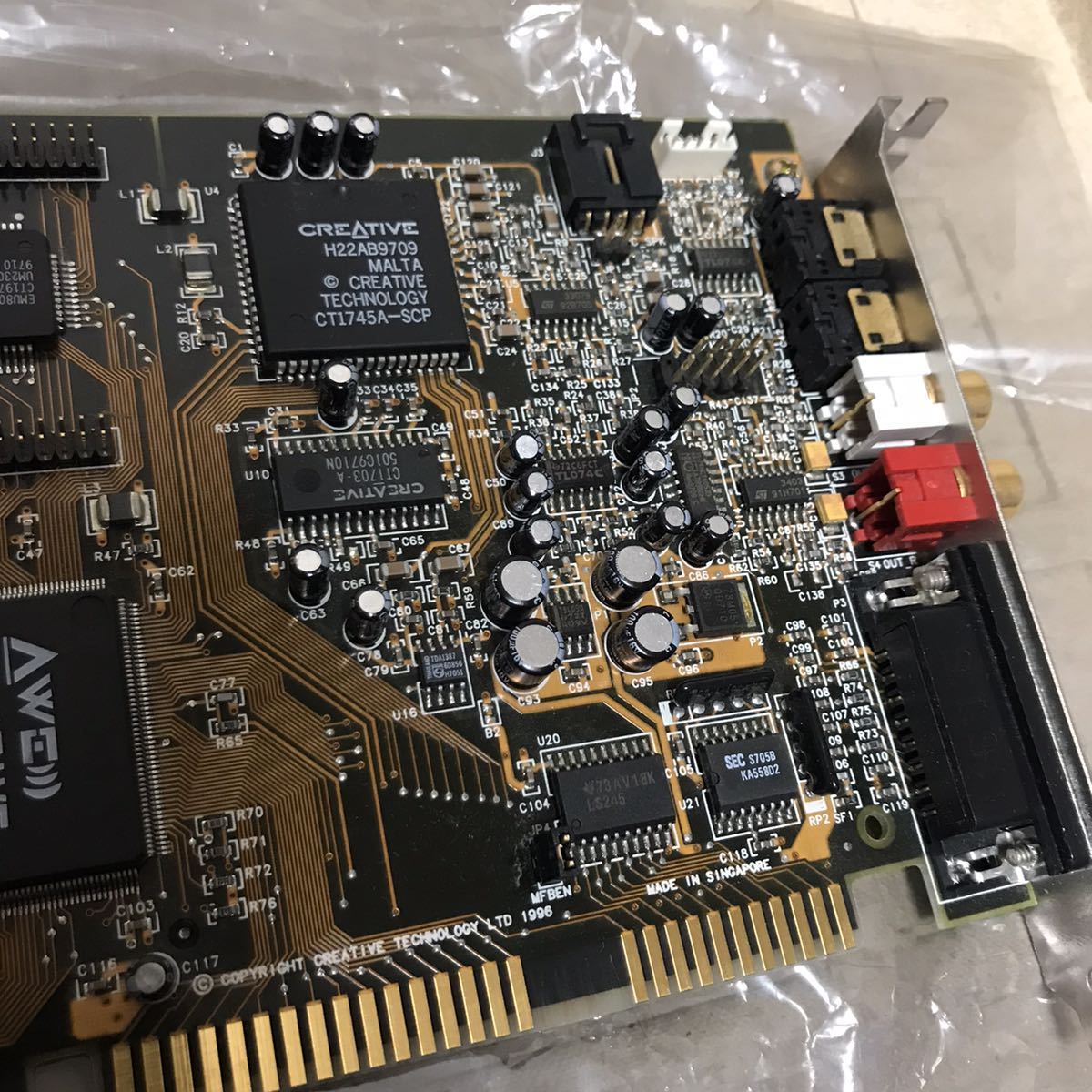 Creative Labs Sound Blaster AWE64 gold CT4390 ISAバス サウンドボードの画像4