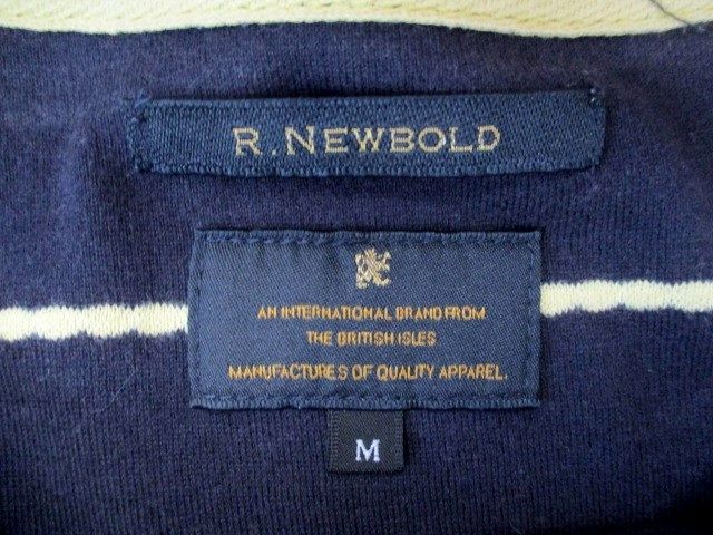 ★ メンズ アールニューボールド R.NEWBOLD Paul Smith ボーダー柄 長袖 カットソー Mサイズ ネイビー _画像6