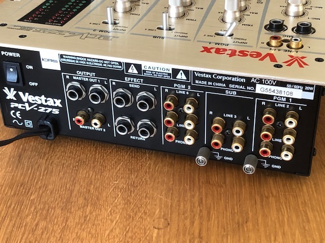 VESTAX ベスタクス PCV-275 横フェーダーメンテ-