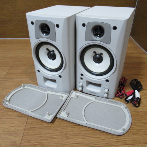ONKYO GX-70AX SPEAKER amplifier built-in PC speaker ( white