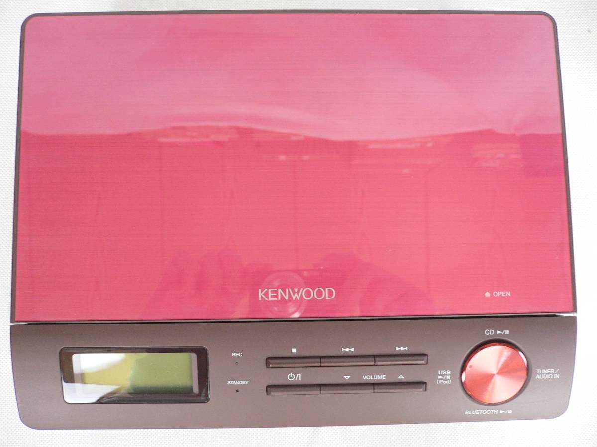 ![ almost new goods ]KENWOOD JVC KENWOOD/ Kenwood iPod/iPhone/USB/Bluetooth correspondence compact Hi-Fi component system M-EA3-R( red )