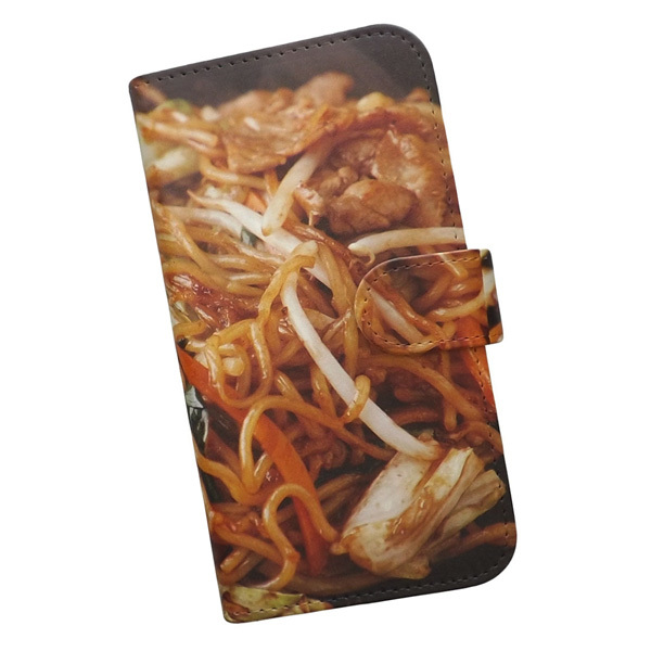 ZenFone　スマホケース 手帳型 プリントケース 焼きそば フード 食べ物_画像1
