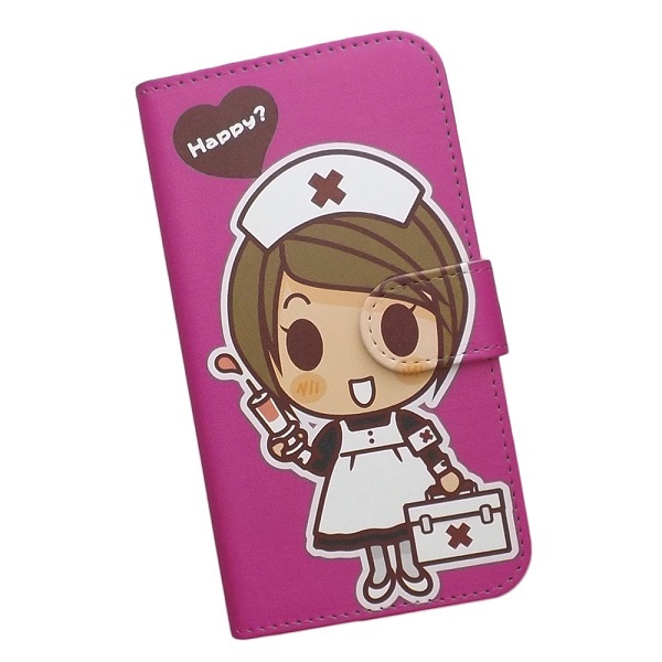 Xiaomi Mi 11 Lite 5G　スマホケース 手帳型 プリントケース ナース 猫 救急箱 看護師 キャラクター ピンク_画像1